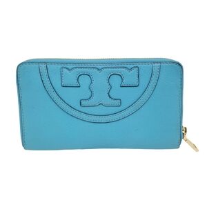 Tory Burch All-T Sky Blue Continental Wallet